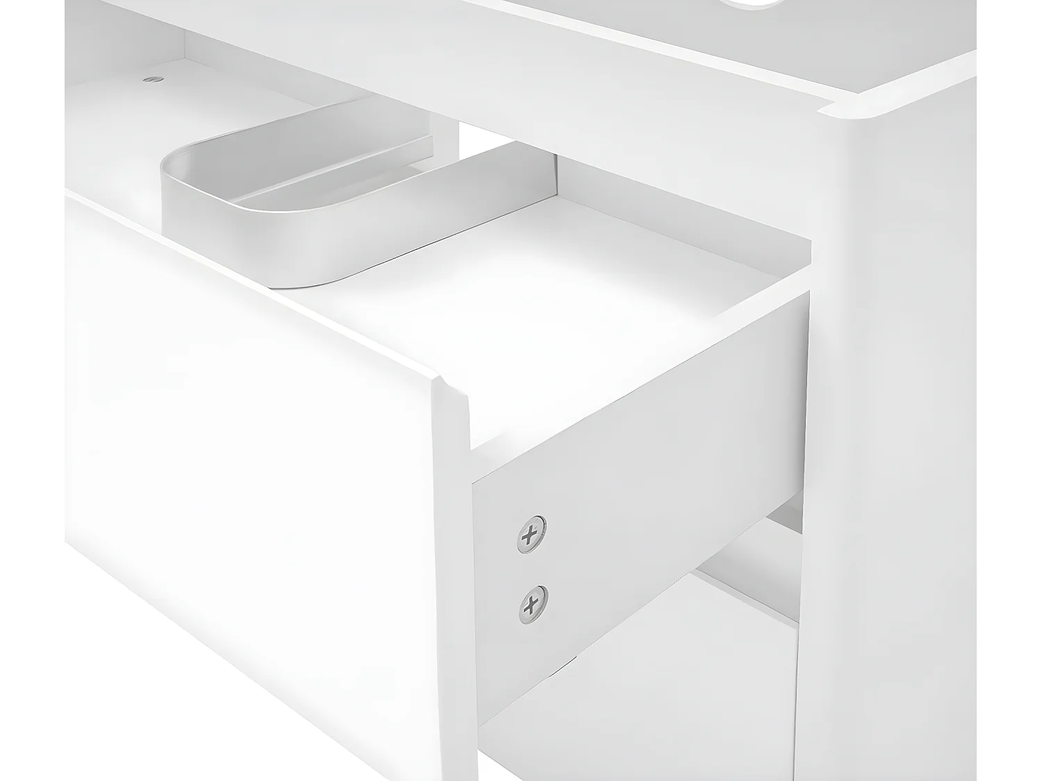 Meuble sous-lavabo MCW-B19,  blanc