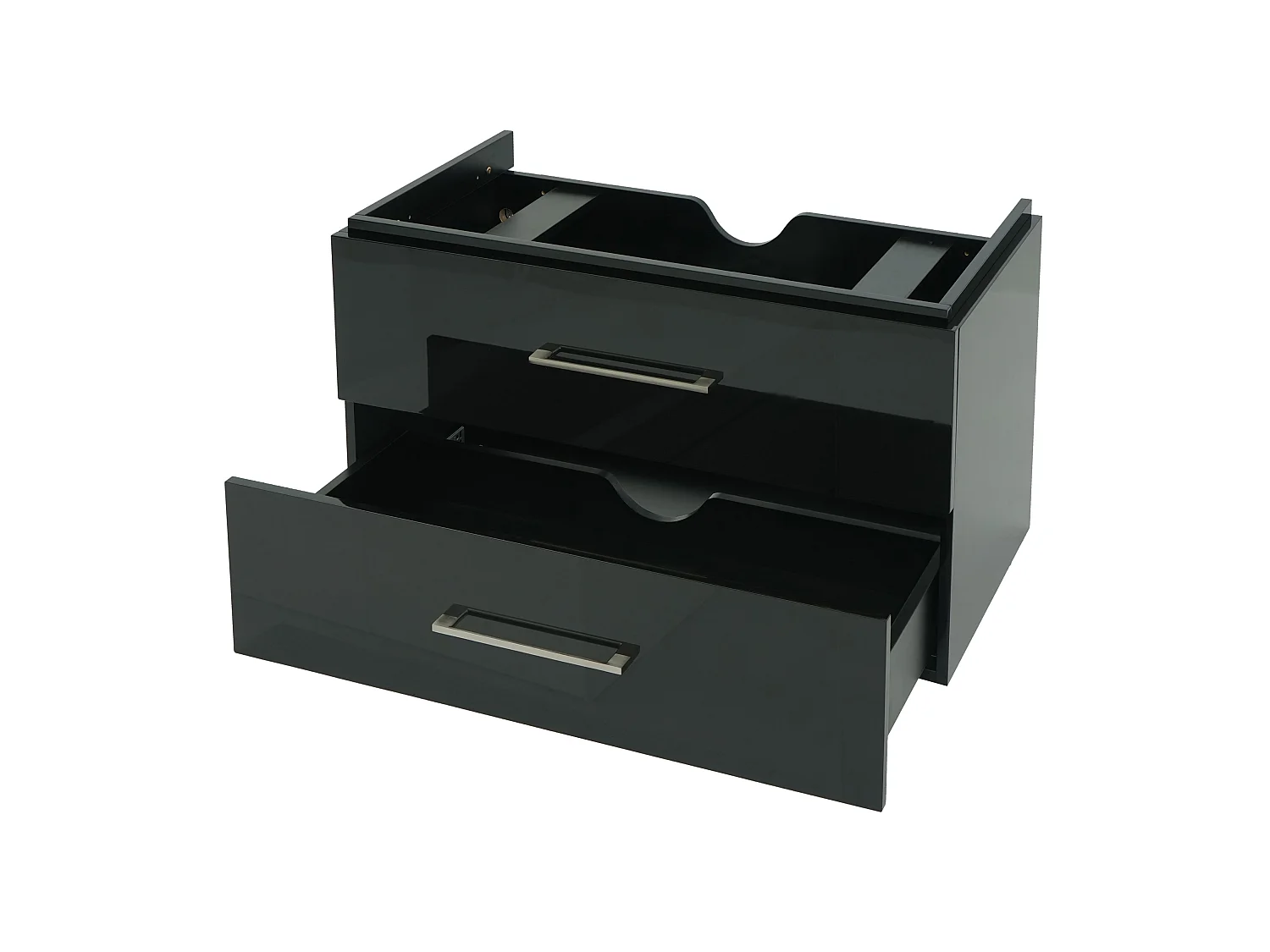 Móvel de lavatório Premium MCW-D16,  preto
