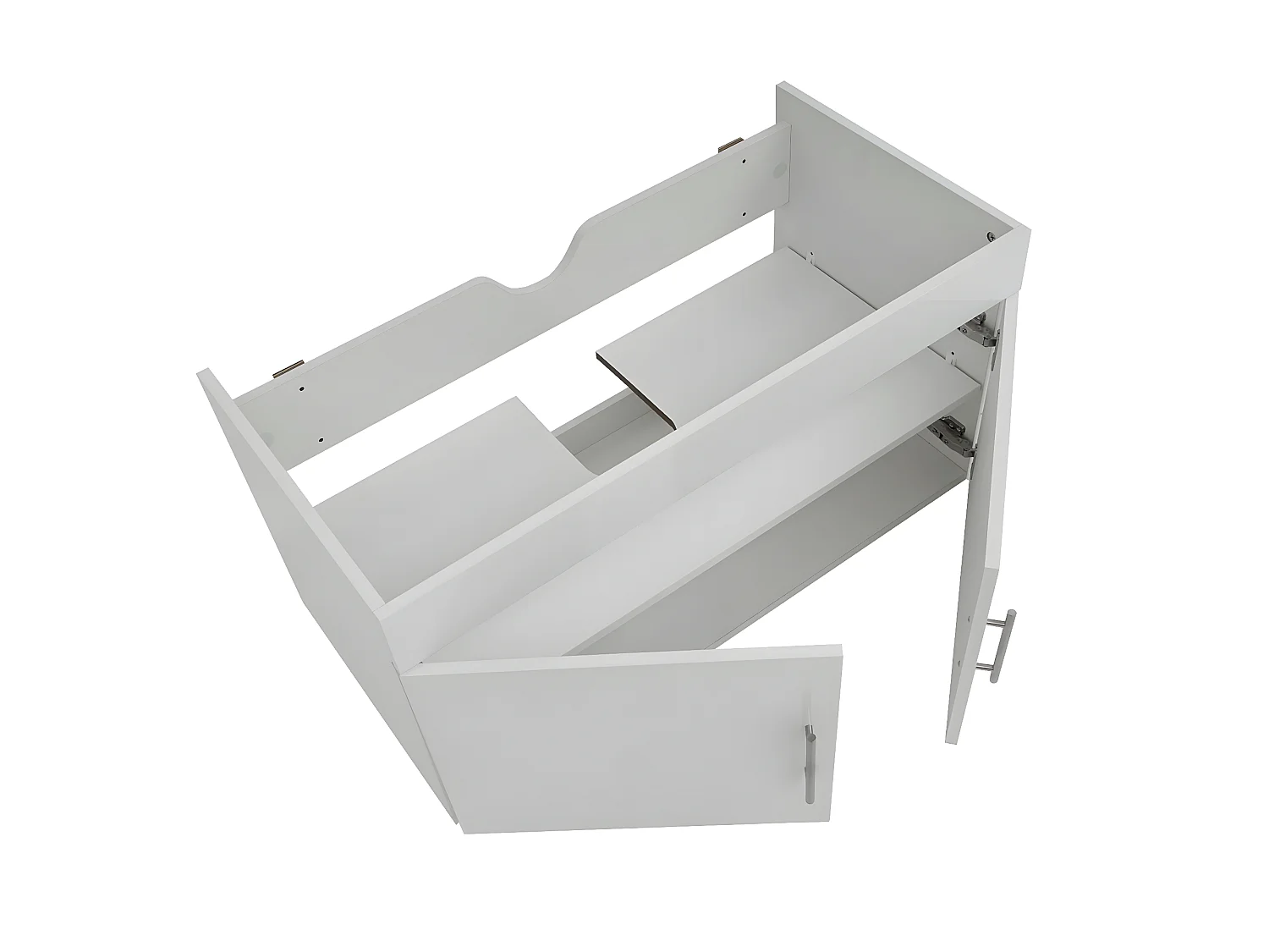 Meuble sous-lavabo MCW-D16,  blanc