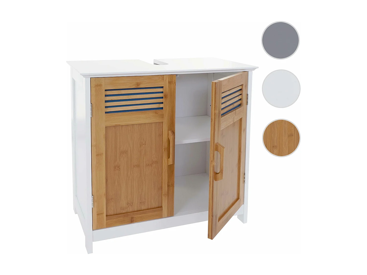 Meuble sous-lavabo MCW-A85,  bambou