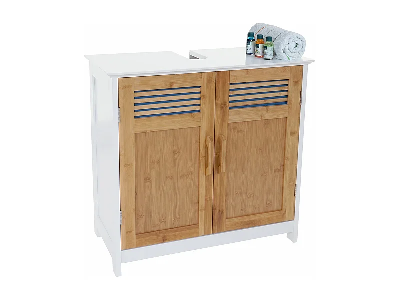 Meuble sous-lavabo MCW-A85,  bambou