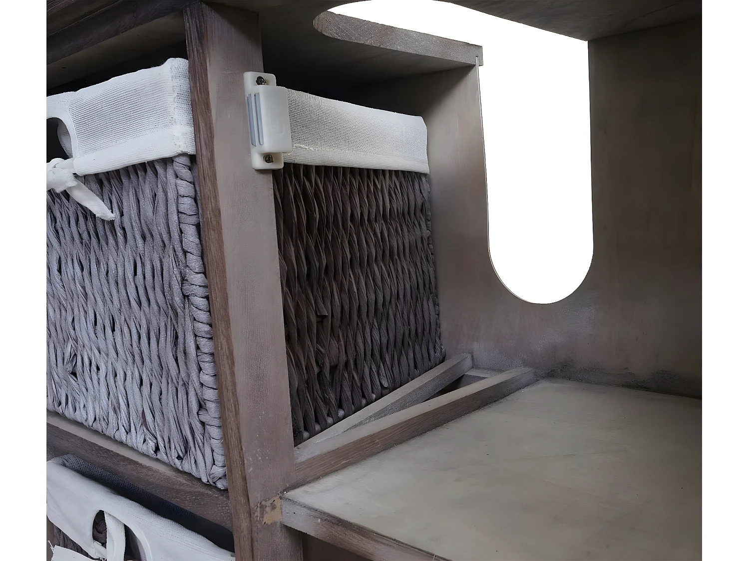 Szafka podumywalkowa MCW-H20,  shabby brown