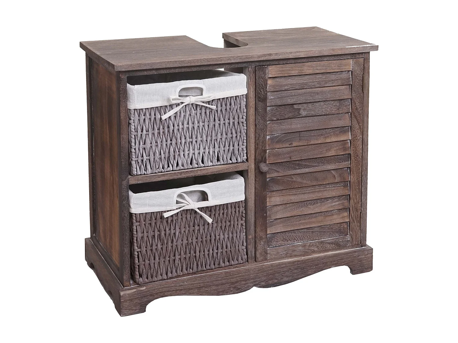 Underskab til håndvask MCW-H20,  shabby brun