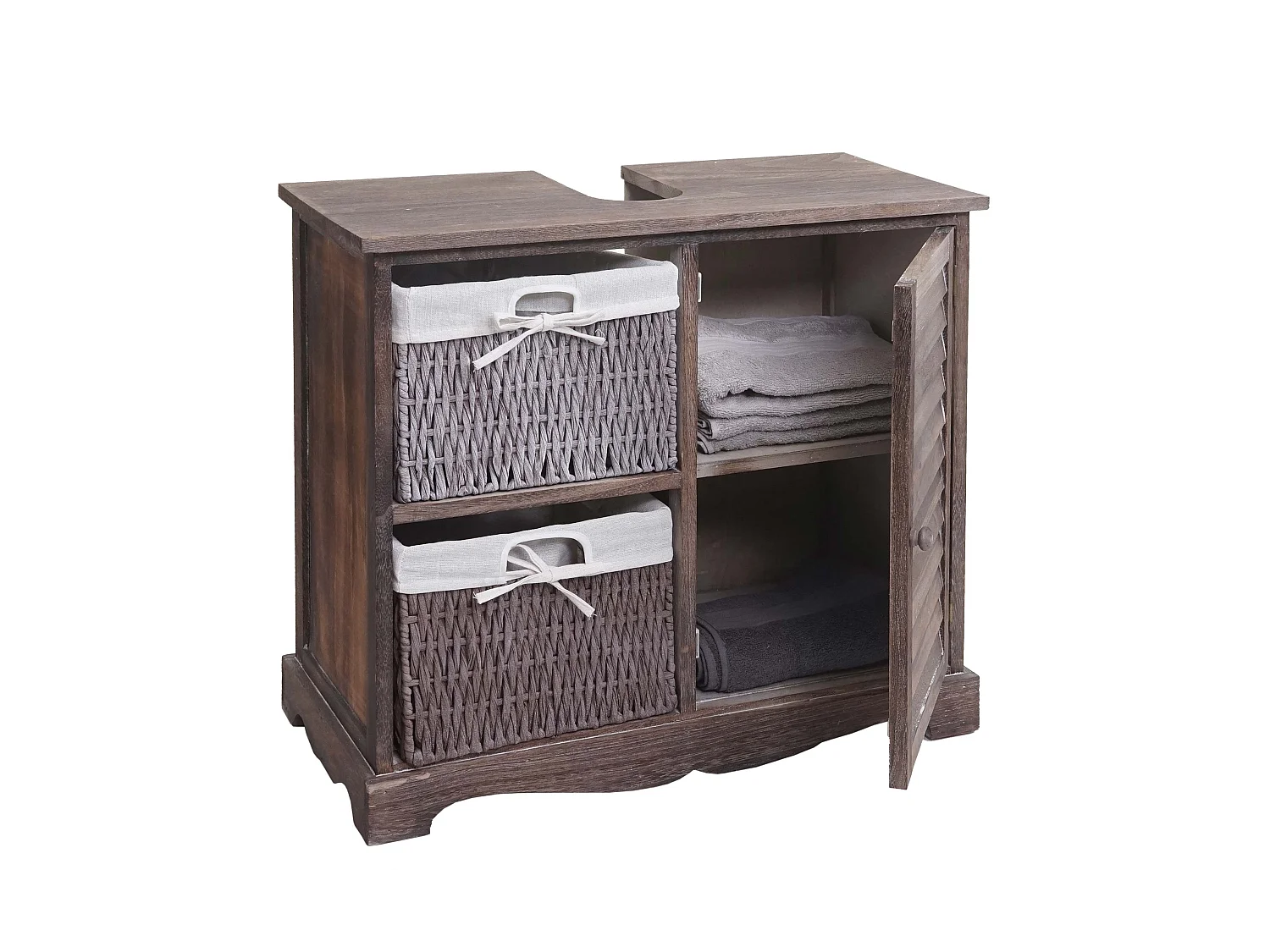 Underskab til håndvask MCW-H20,  shabby brun