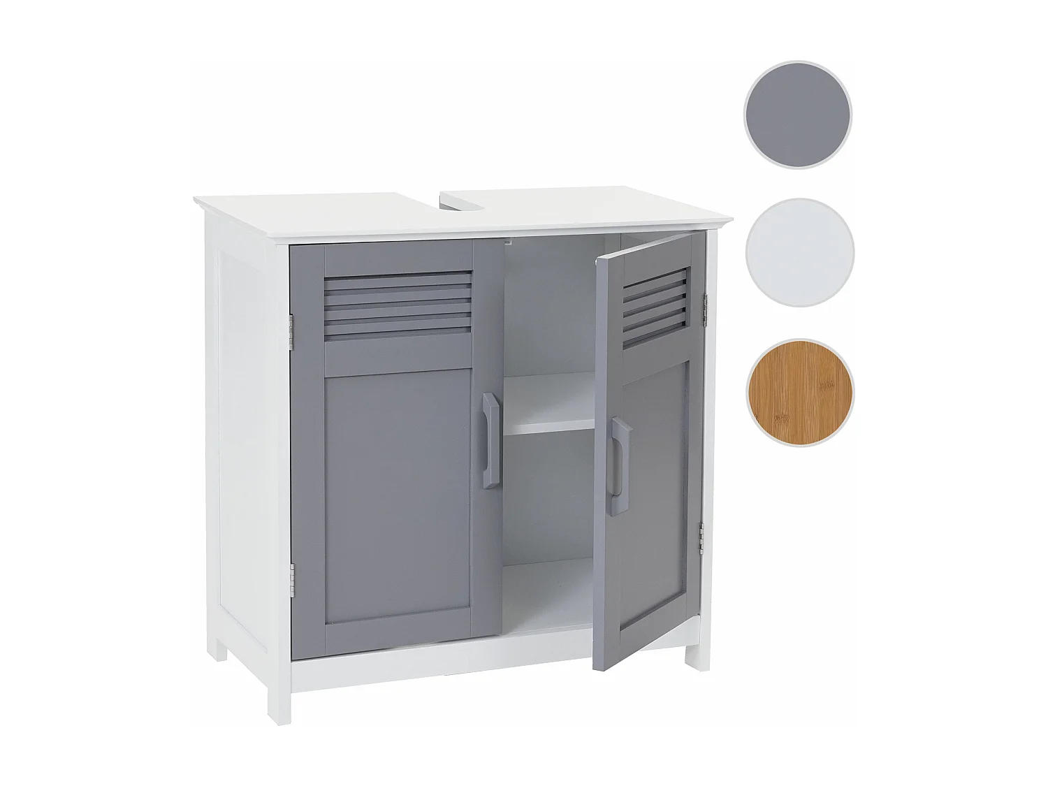 Meuble sous-lavabo MCW-A85,  gris