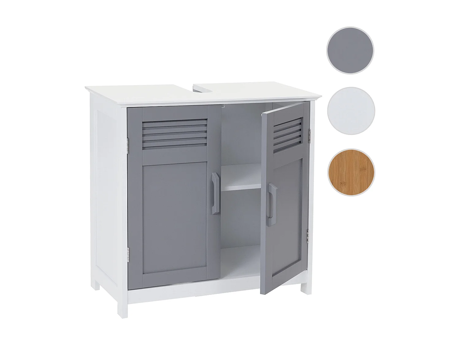 Meuble sous-lavabo MCW-A85,  gris
