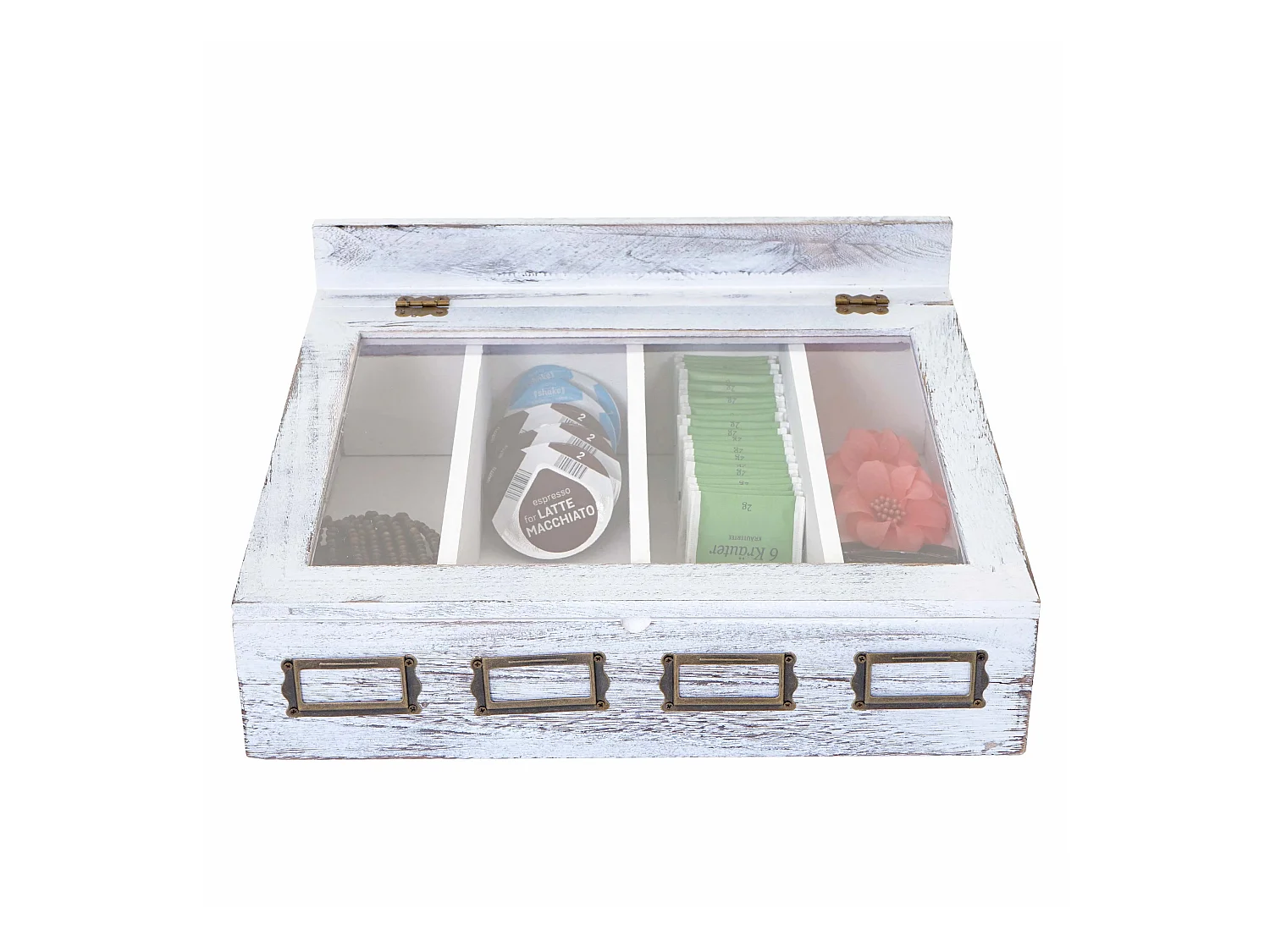 Boîte de rangement MCW-C25,  blanc, shabby