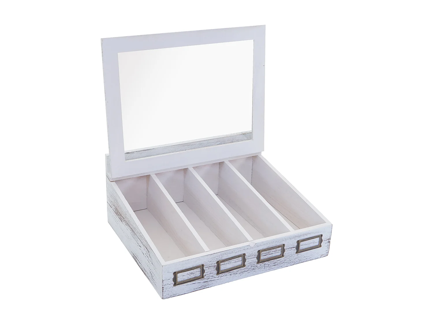 Aufbewahrungsbox MCW-C25, Weiß, shabby