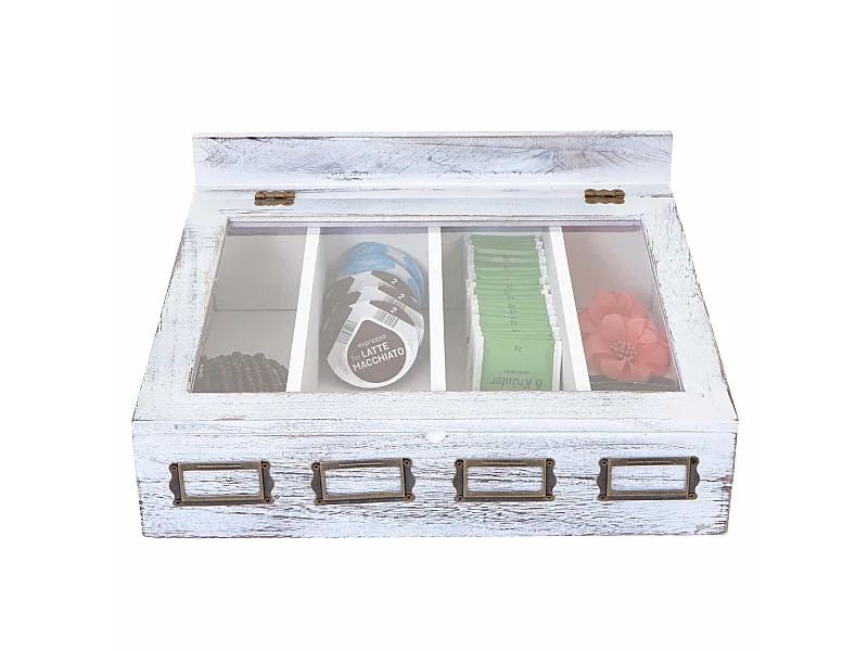 Boîte de rangement MCW-C25,  blanc, shabby