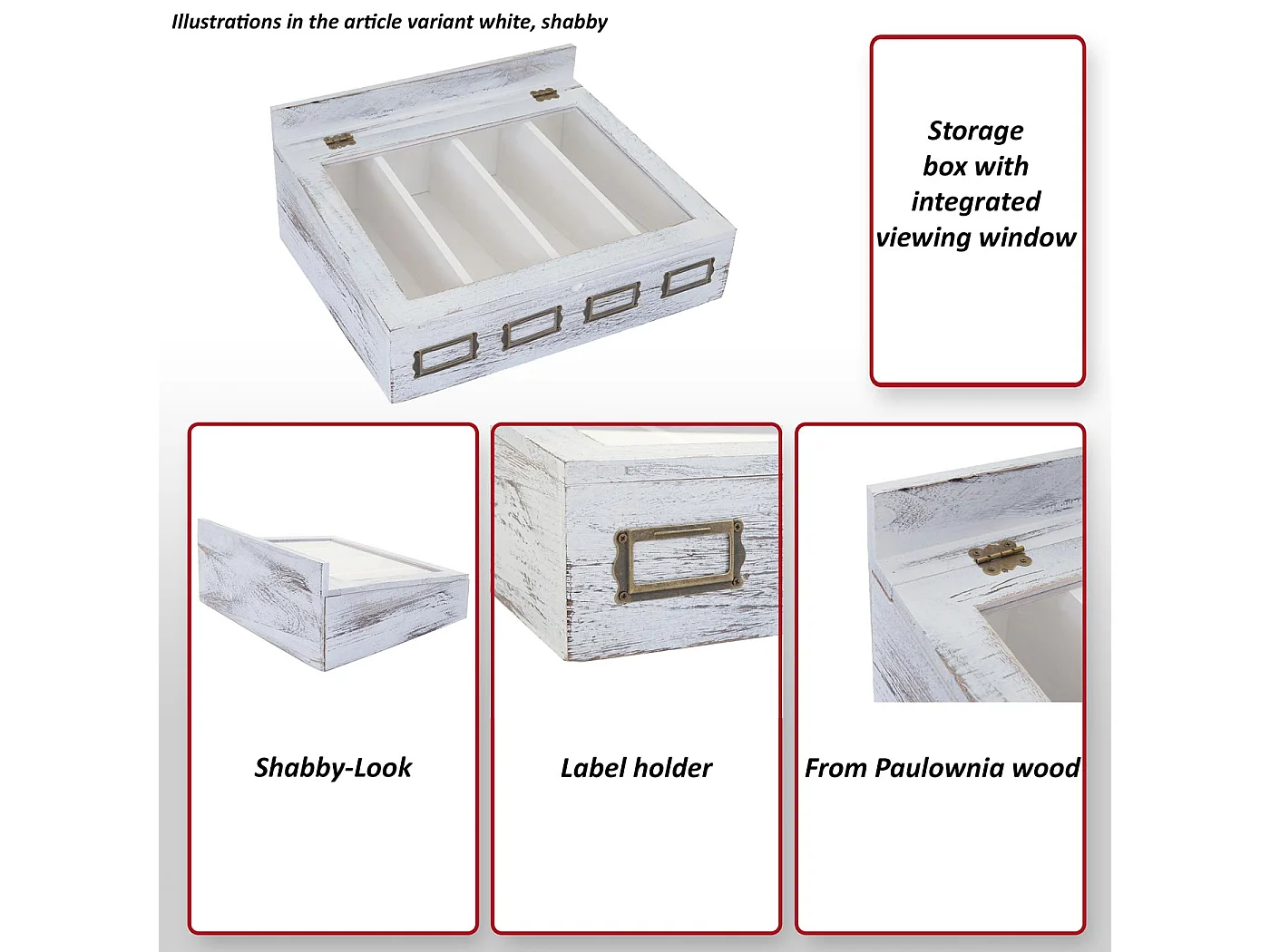 Opbergbox MCW-C25,  natuurlijk bruin