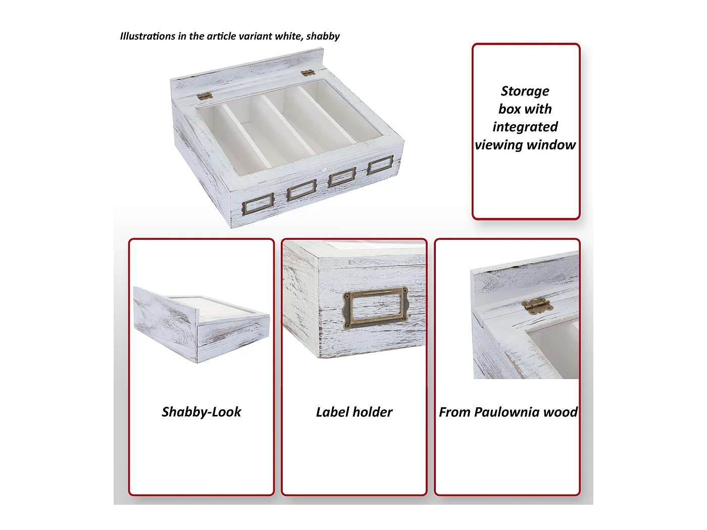 Caja de almacenamiento MCW-C25,  marrón natural
