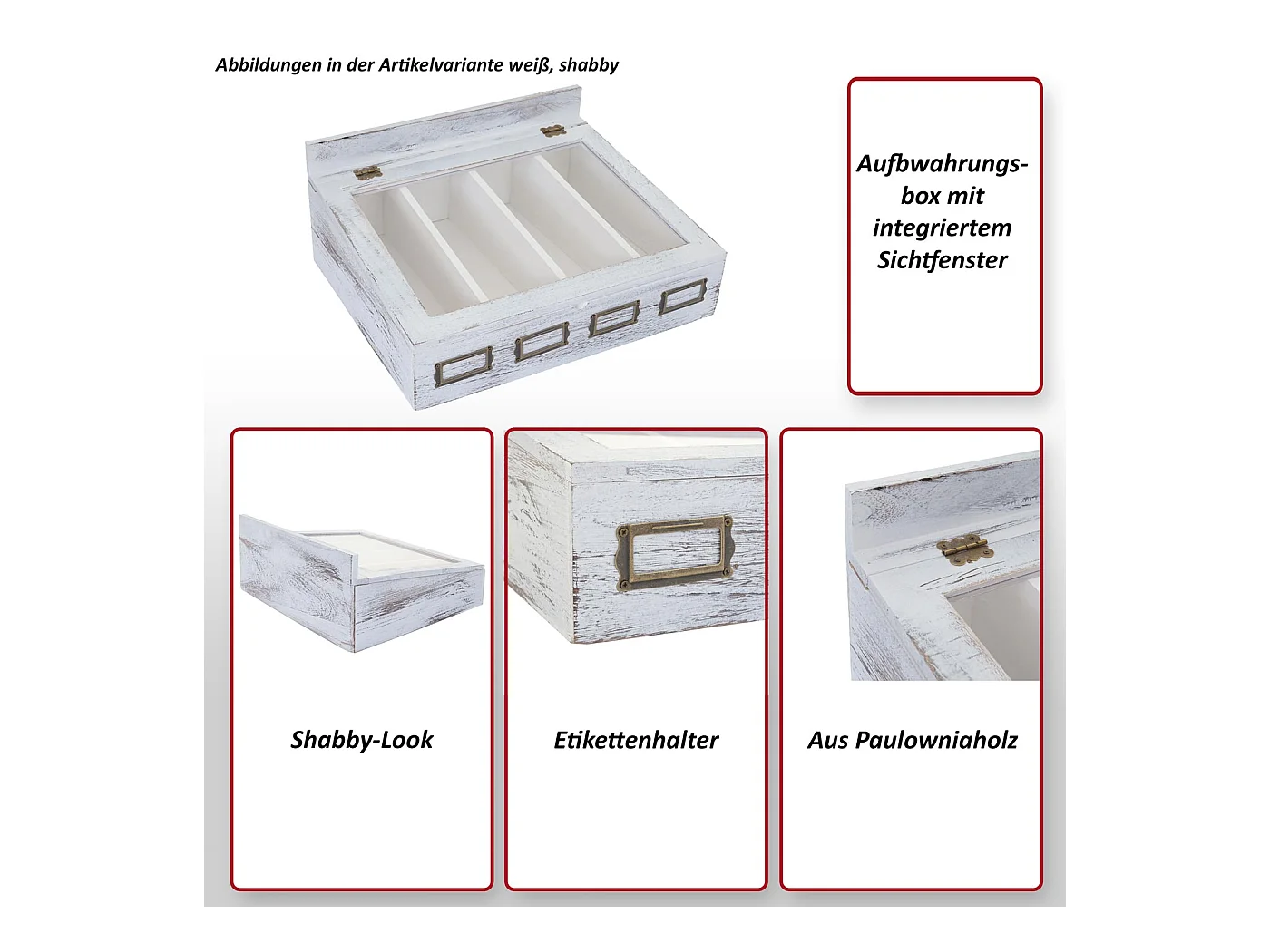 Caja de almacenamiento MCW-C25,  marrón natural