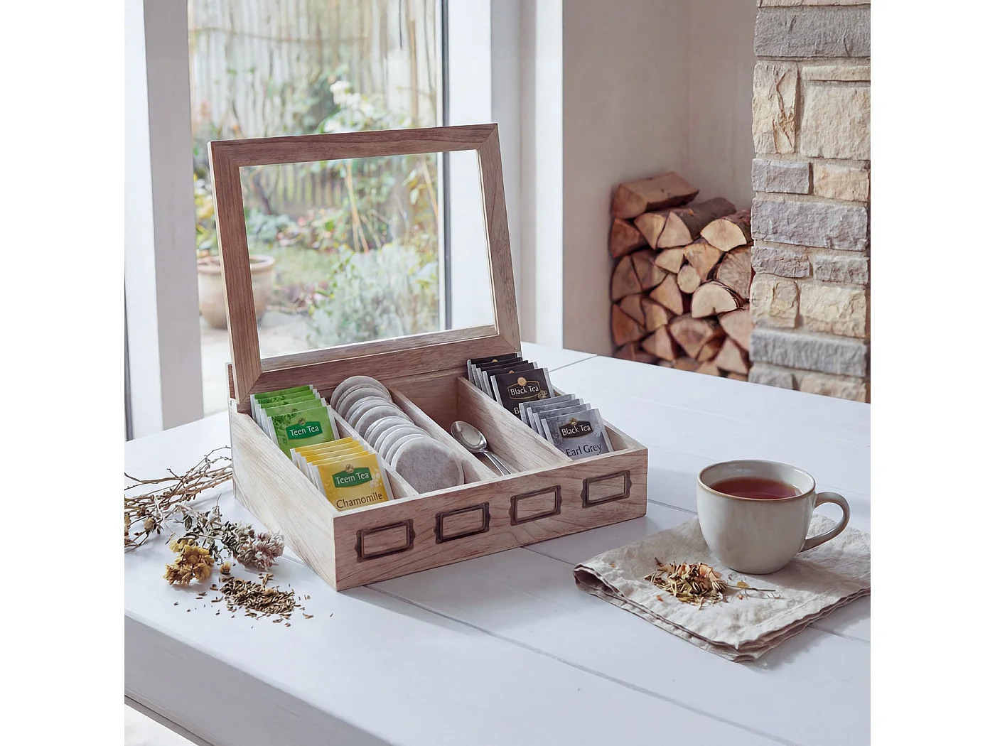 Boîte de rangement MCW-C25,  brun naturel