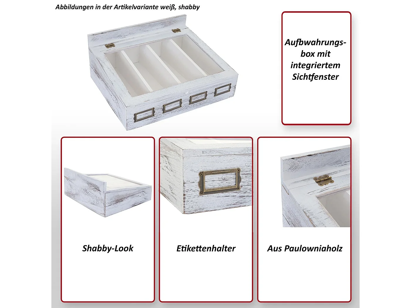 Boîte de rangement MCW-C25,  brun naturel