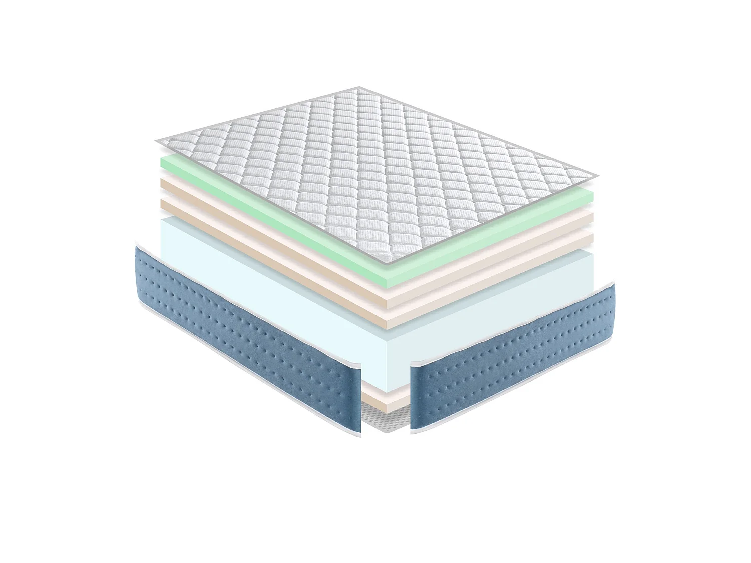 Matelas en mousse DORMISSIMO JUNIOR TRIVOLI 140X190 Hauteur 20 cm