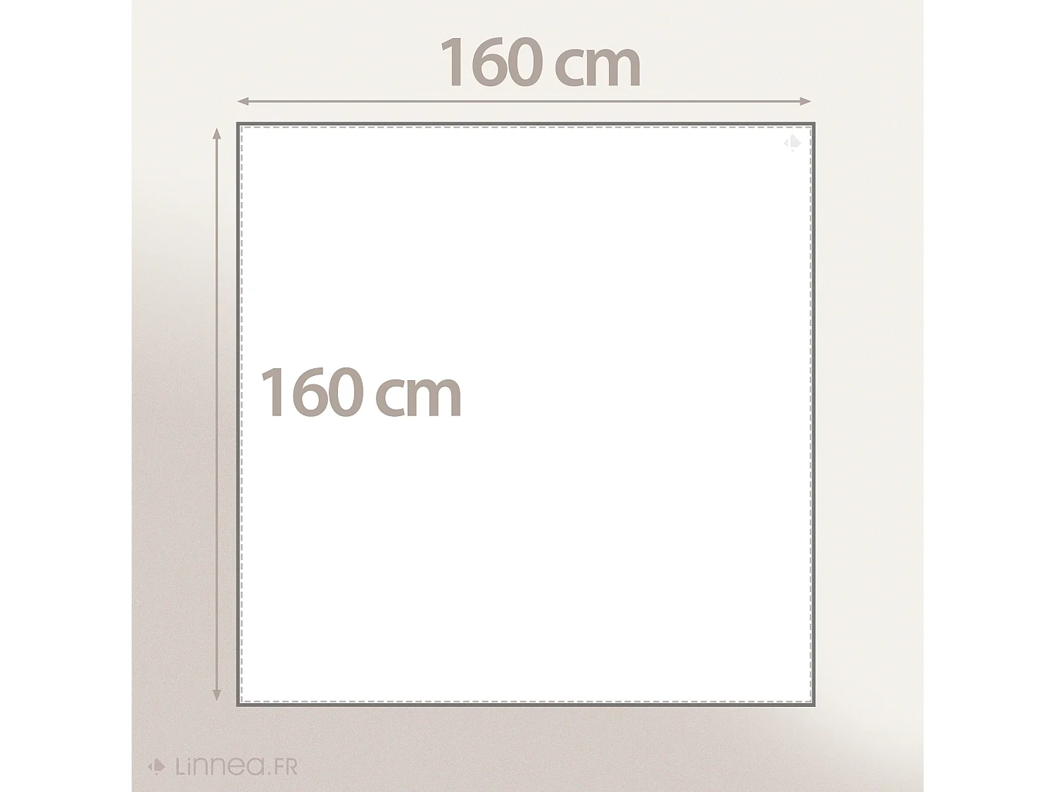 Nappe carrée coton 160x160 cm HONO jaune Curry finition point bourdon