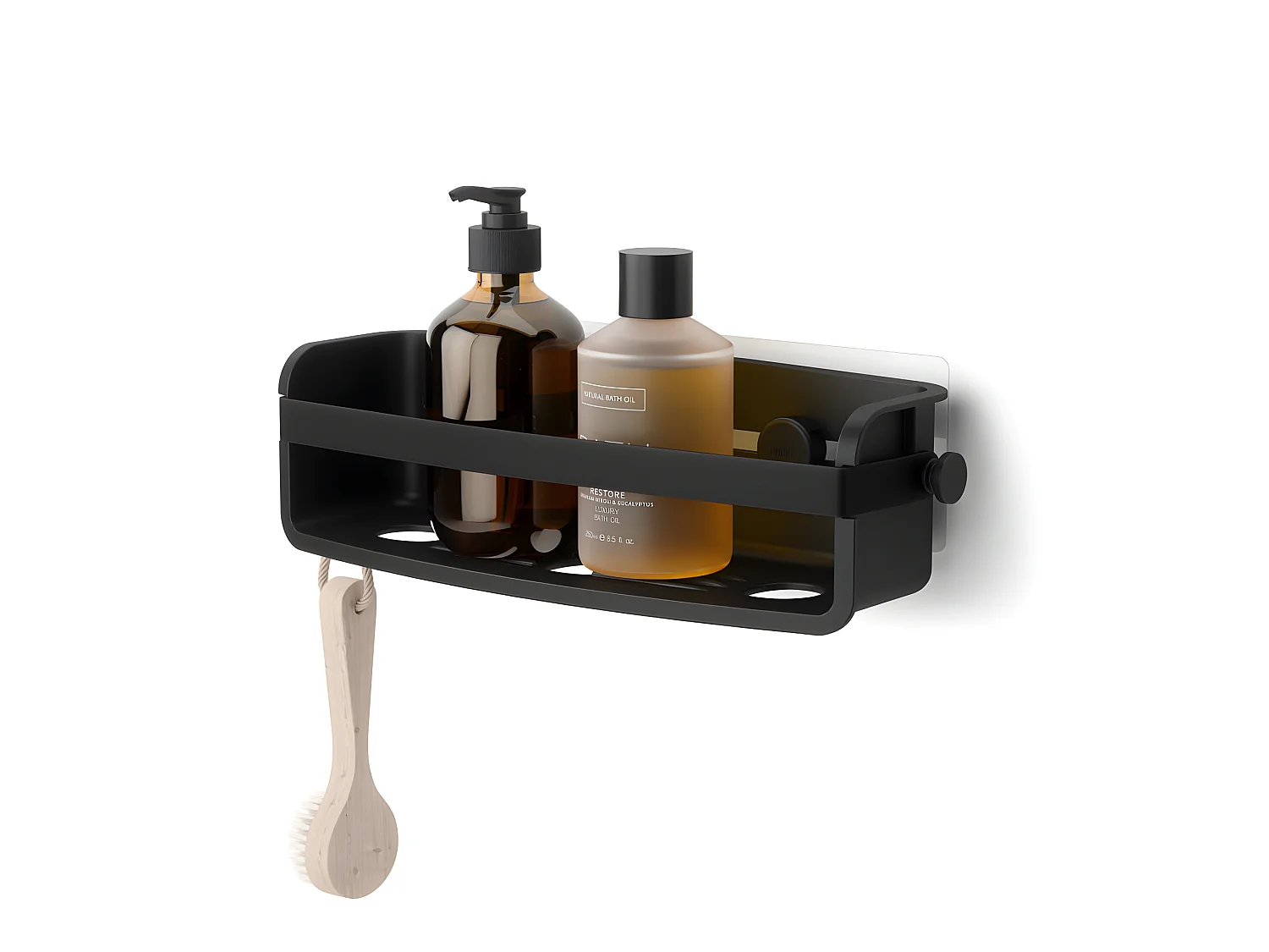 Etagère de douche à ventouse Flex Noir  Umbra