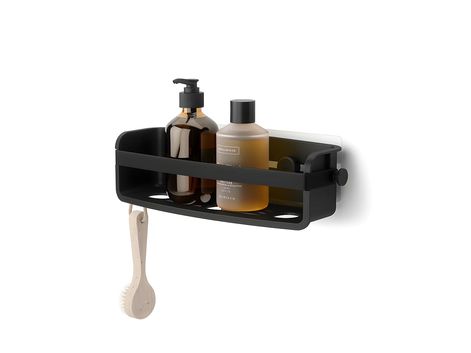 Etagère de douche à ventouse Flex Noir  Umbra