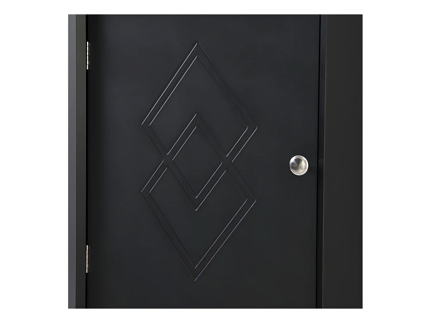 Columna de esquina para baño - 2 compartimentos abiertos y 2 puertas - estantes ajustables - Negro