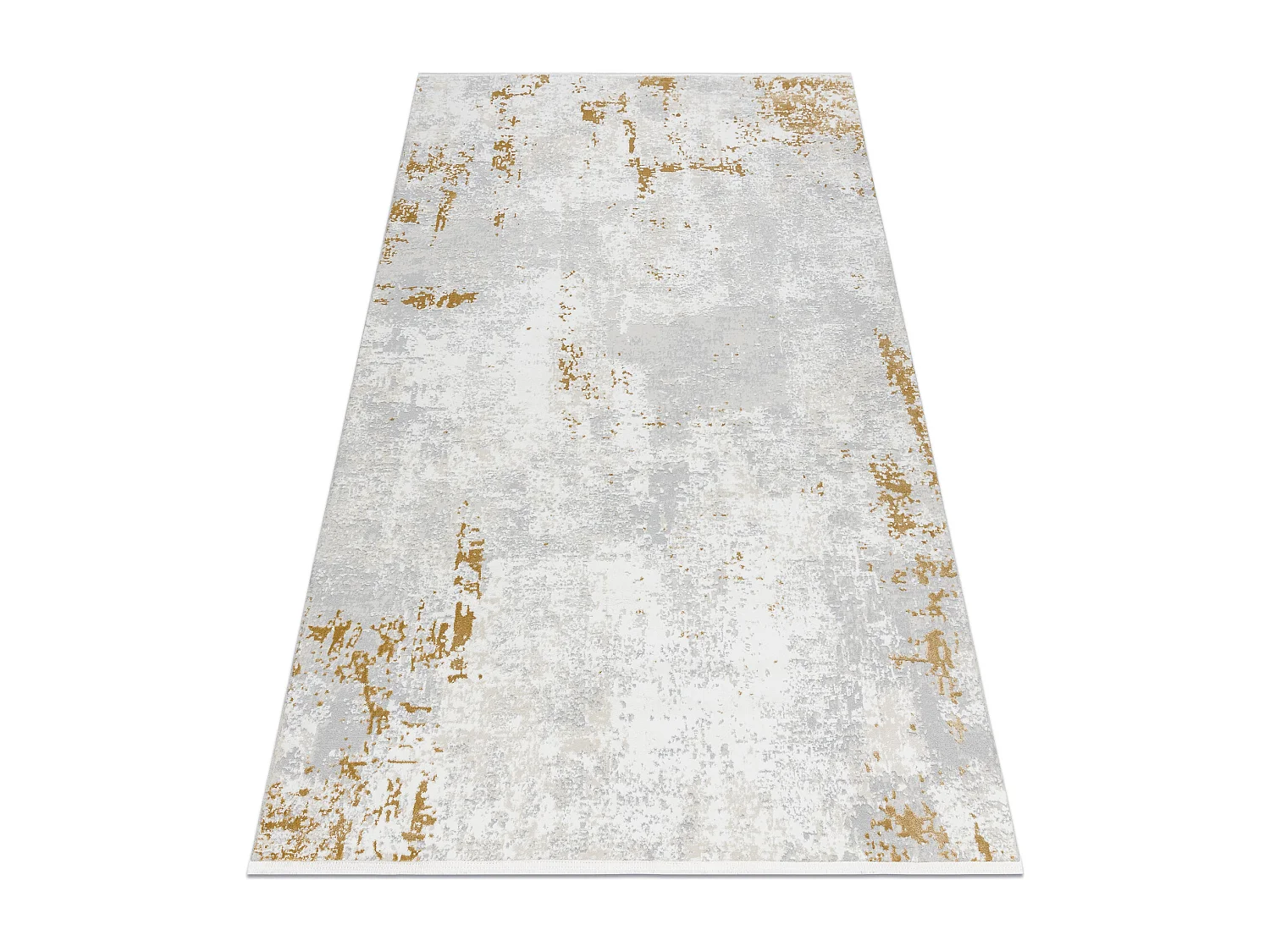 Modern tapijt DUKE 51378 crème / goud - Beton, steen gestructureerd,  120x170 cm