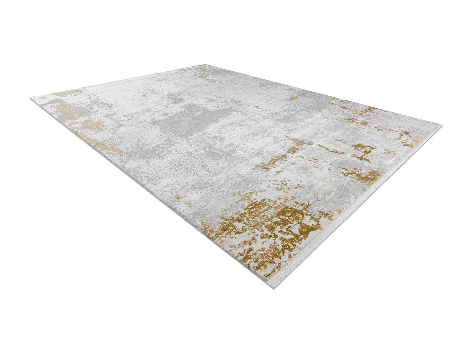 Modern tapijt DUKE 51378 crème / goud - Beton, steen gestructureerd,  120x170 cm
