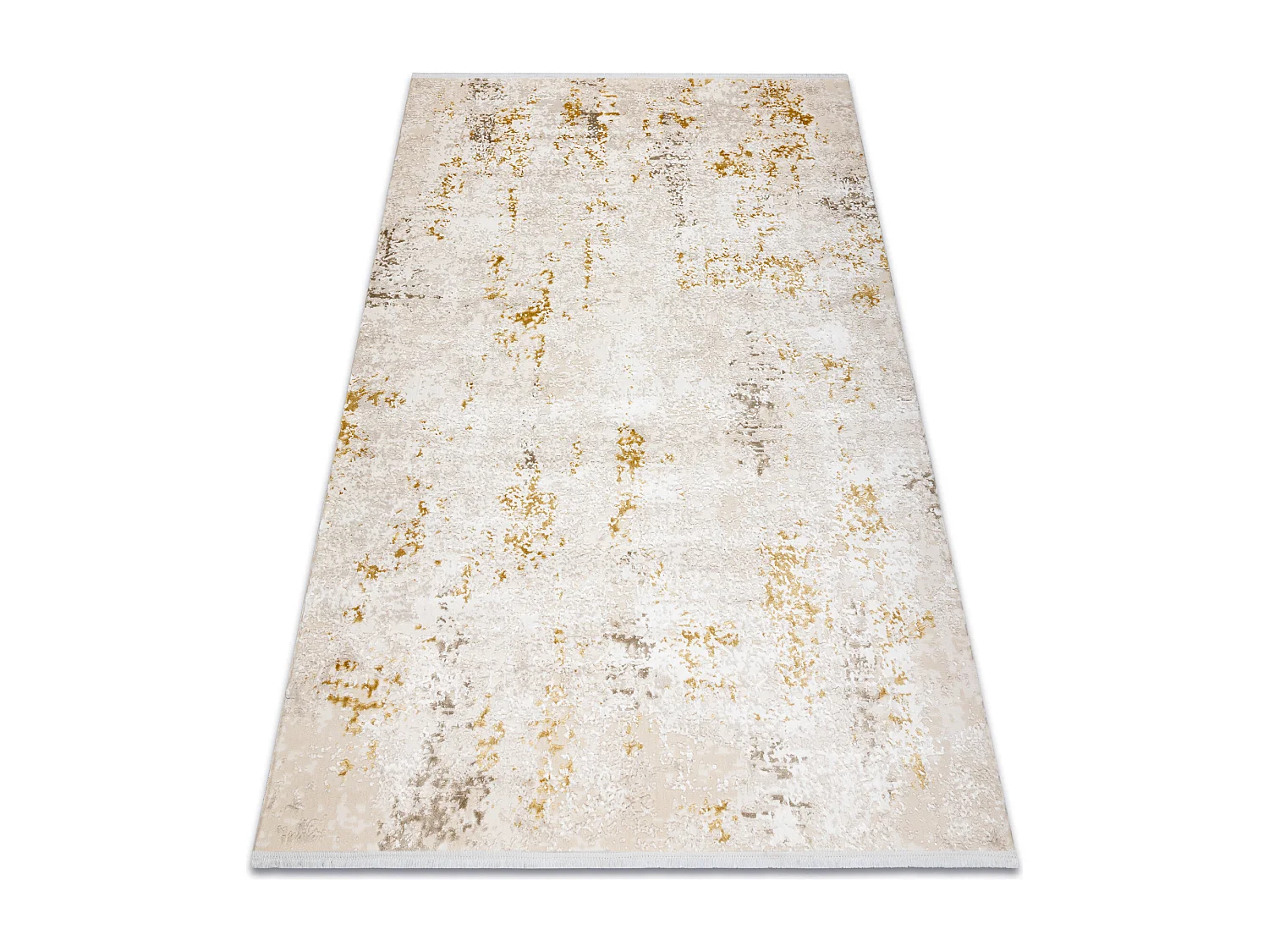 Tapis moderne DUKE 51546 crème / or - Vintage, structuré, très doux 200x290 cm