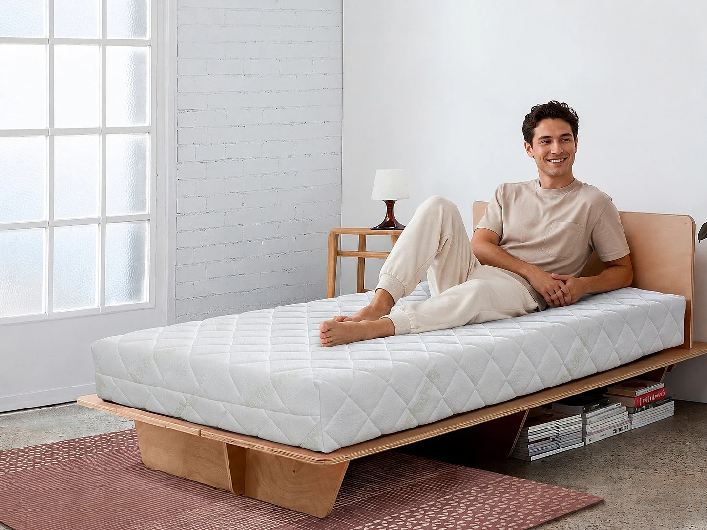 Matelas en mousse DORMISSIMO DELTA SOJA 80x180 Hauteur 18 cm - avec 2 cm de mousse viscoélastique