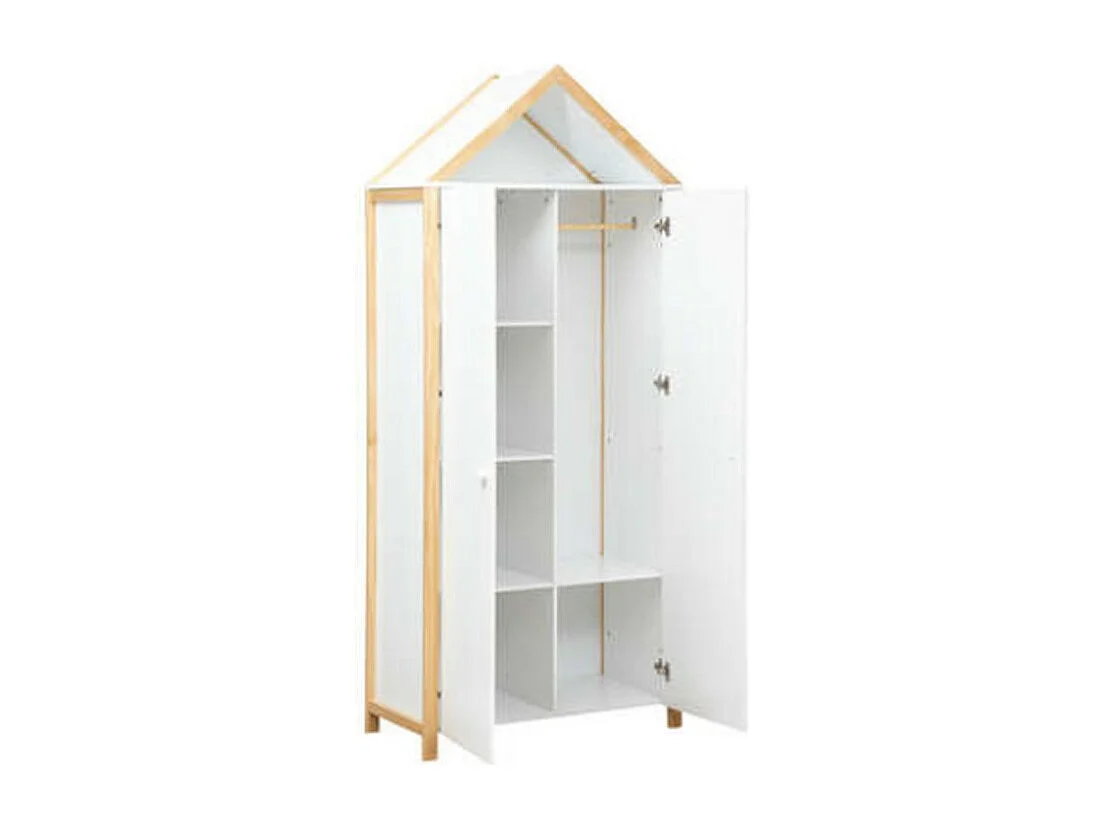 Armário 3 portas aglomerado branco 204,5x86x41,2xcm