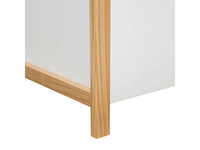 Armário 3 portas aglomerado branco 204,5x86x41,2xcm