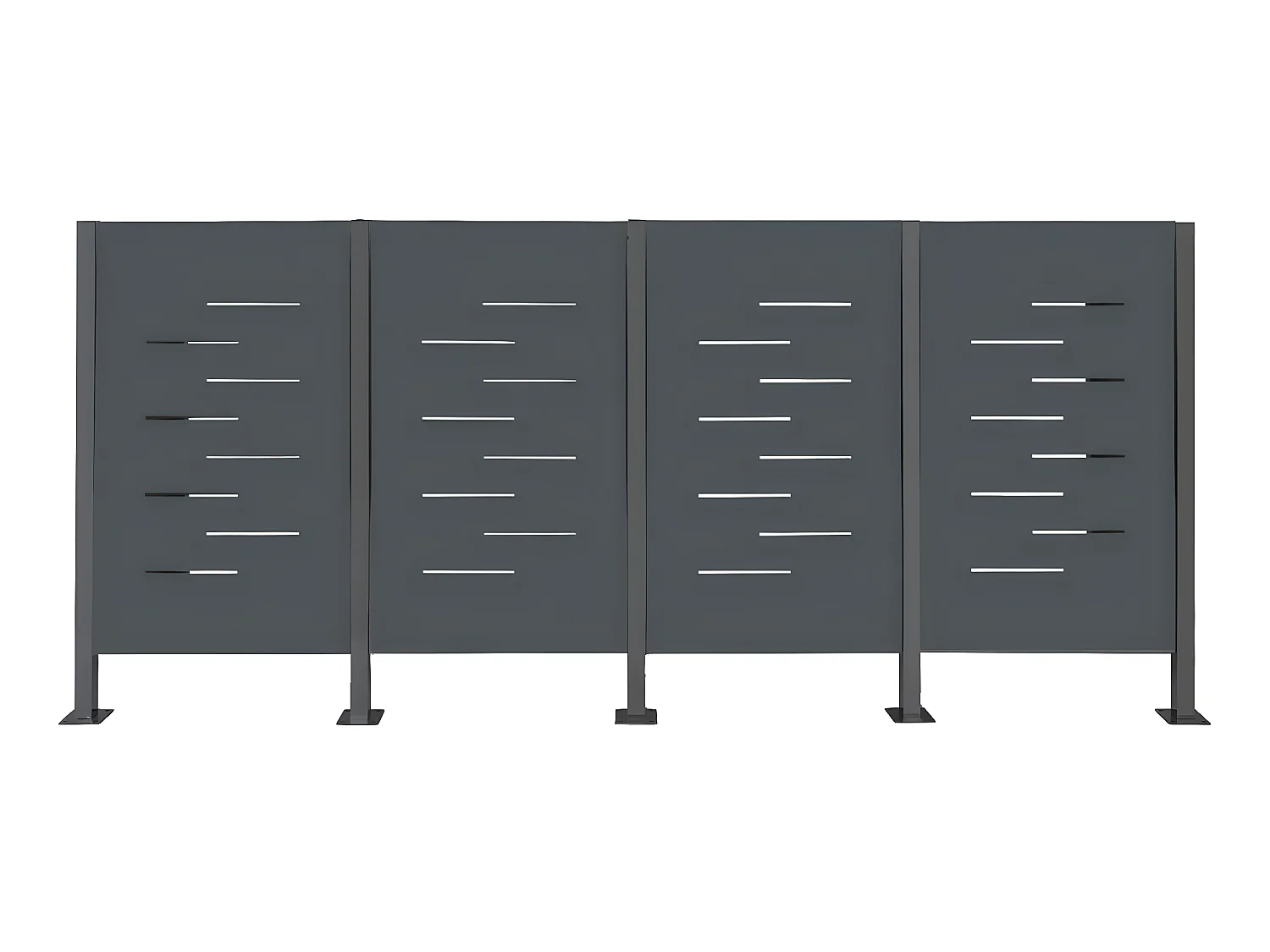 Afvalemmerhek MCW-J55,  antraciet