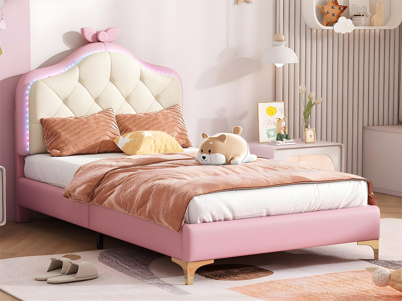 Lettere Arredamento Design Mutuolux Letto Per Bambini Imbottito