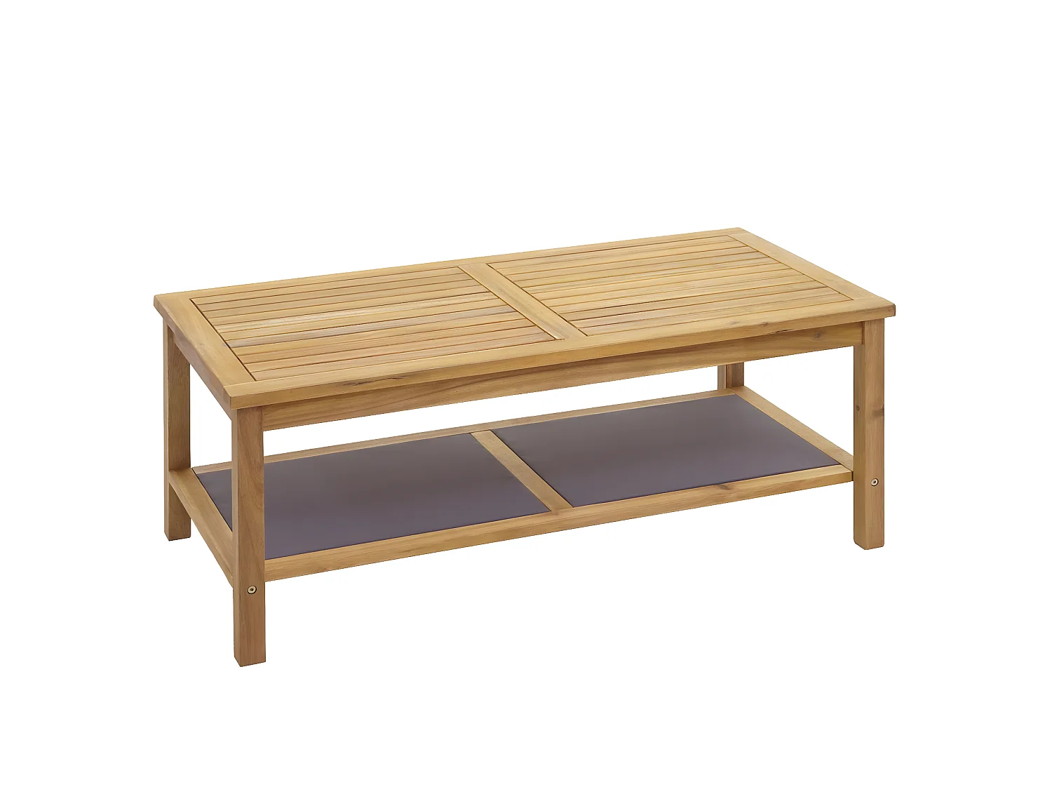 Ensemble de jardin MCW-E99b (4 pièces),  coussins gris foncé