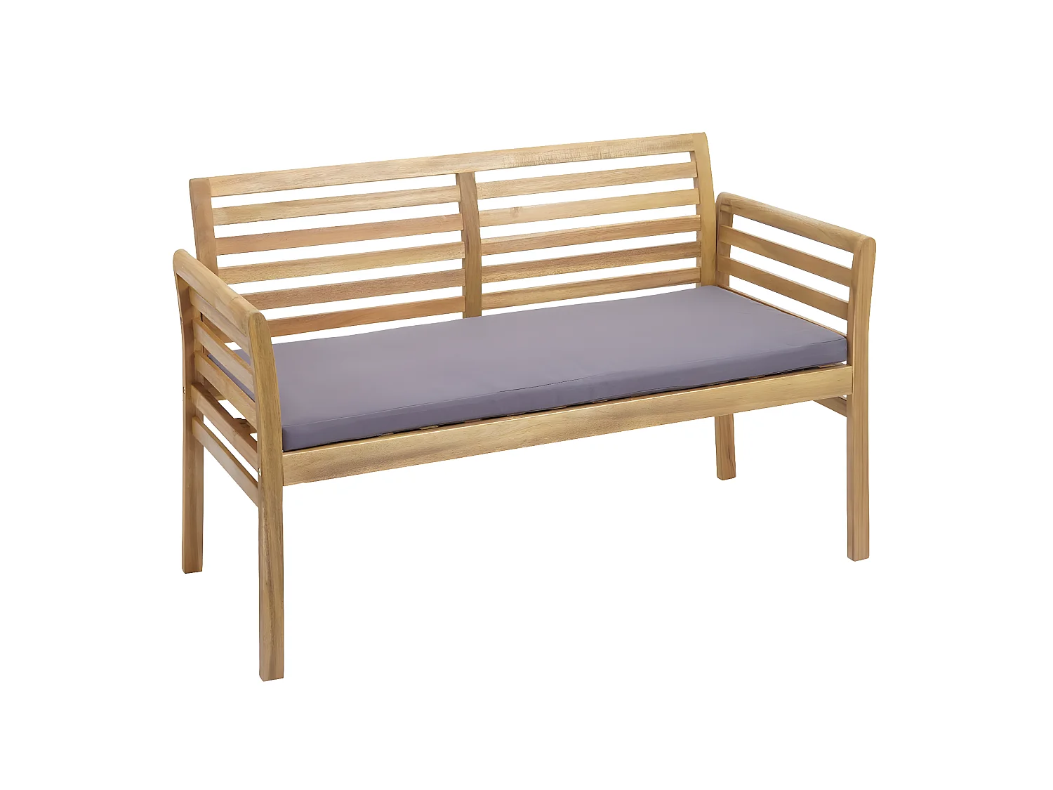 Ensemble de jardin MCW-E99b (4 pièces),  coussins gris foncé