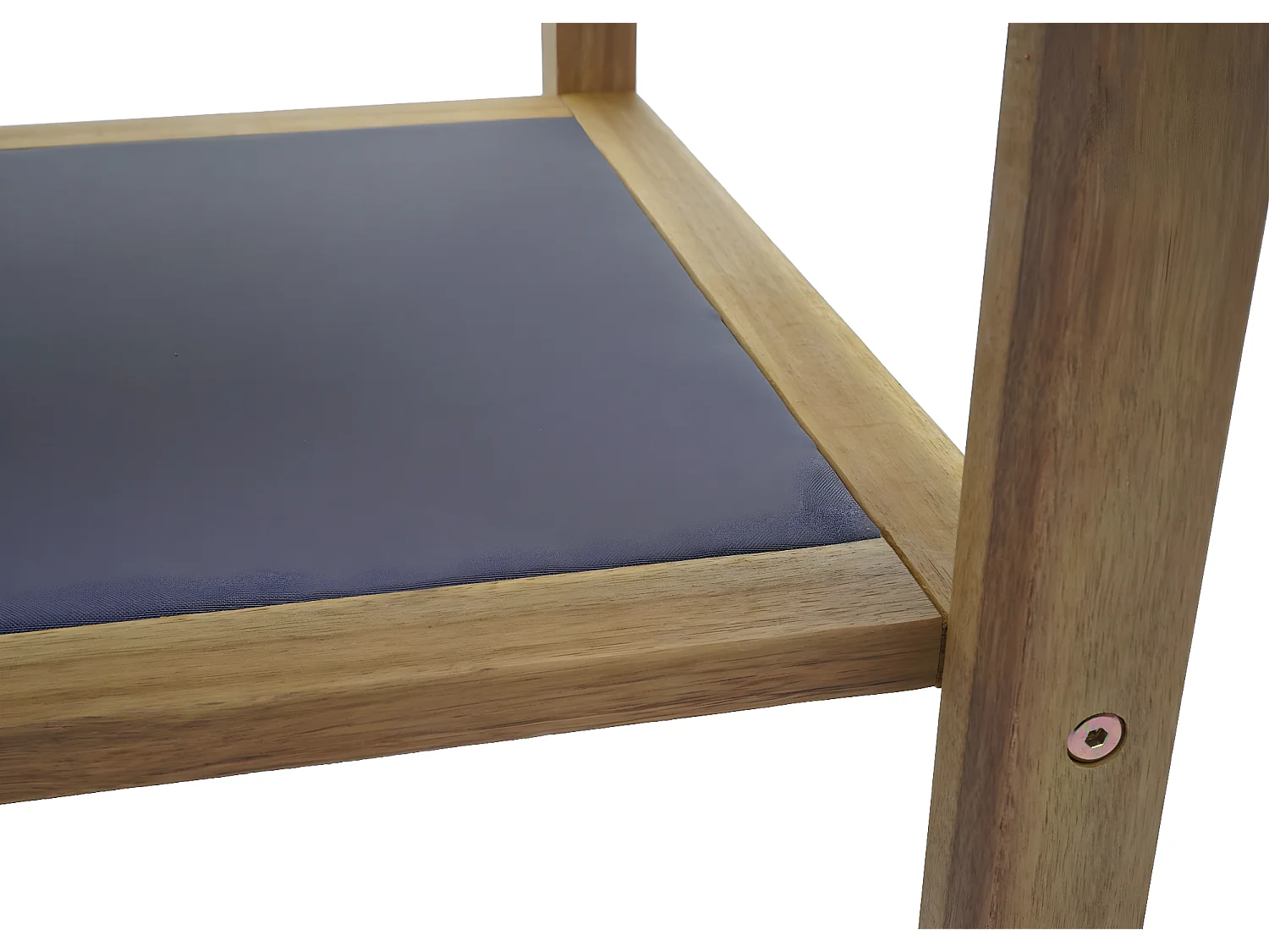 Ensemble de jardin MCW-E99b (4 pièces),  coussins gris foncé