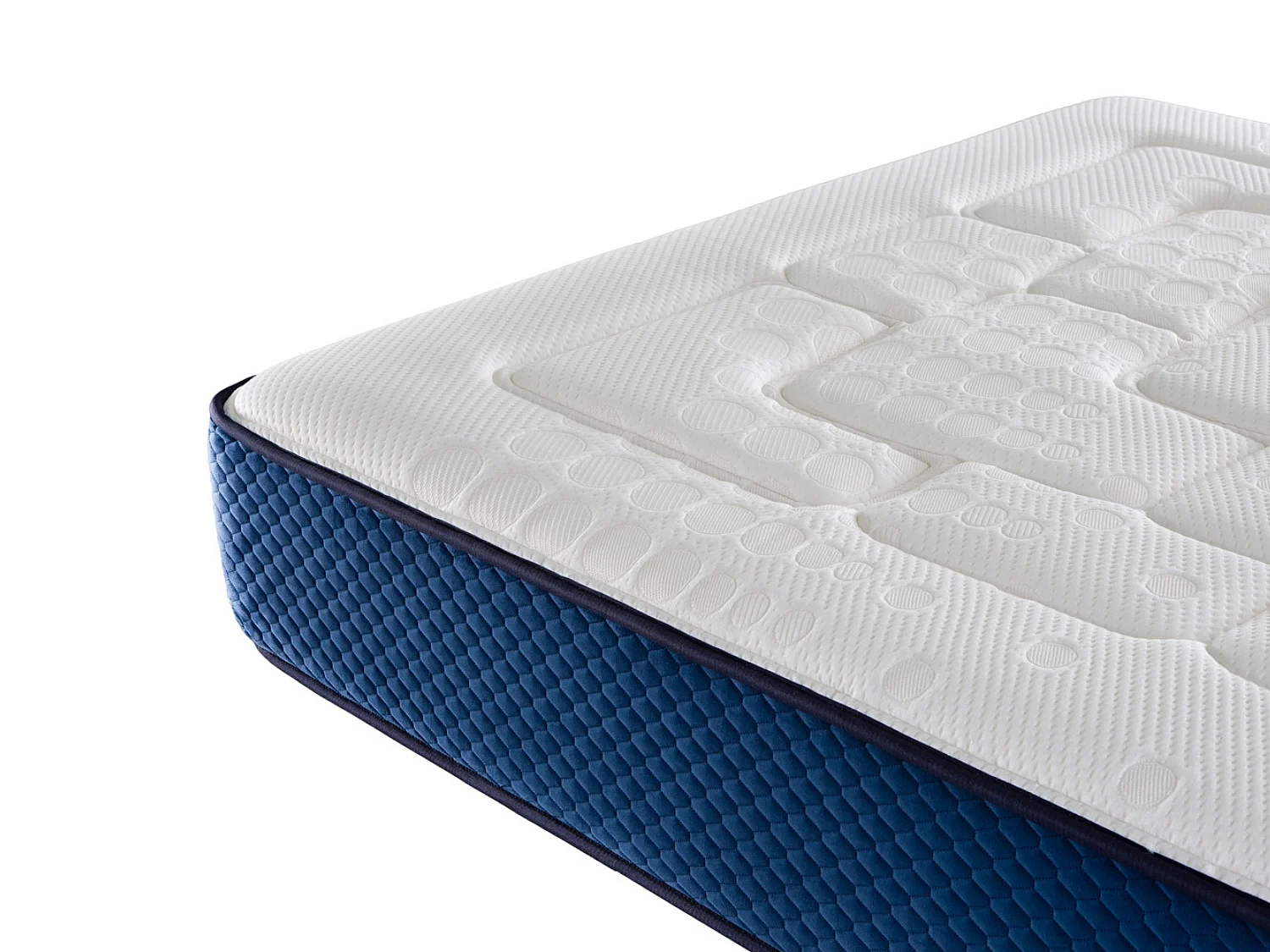 Matelas 200X200 COLUMBATEX Épaisseur 25 CM Mousse HR et Látex,Ferme, 2 Face été/hiver