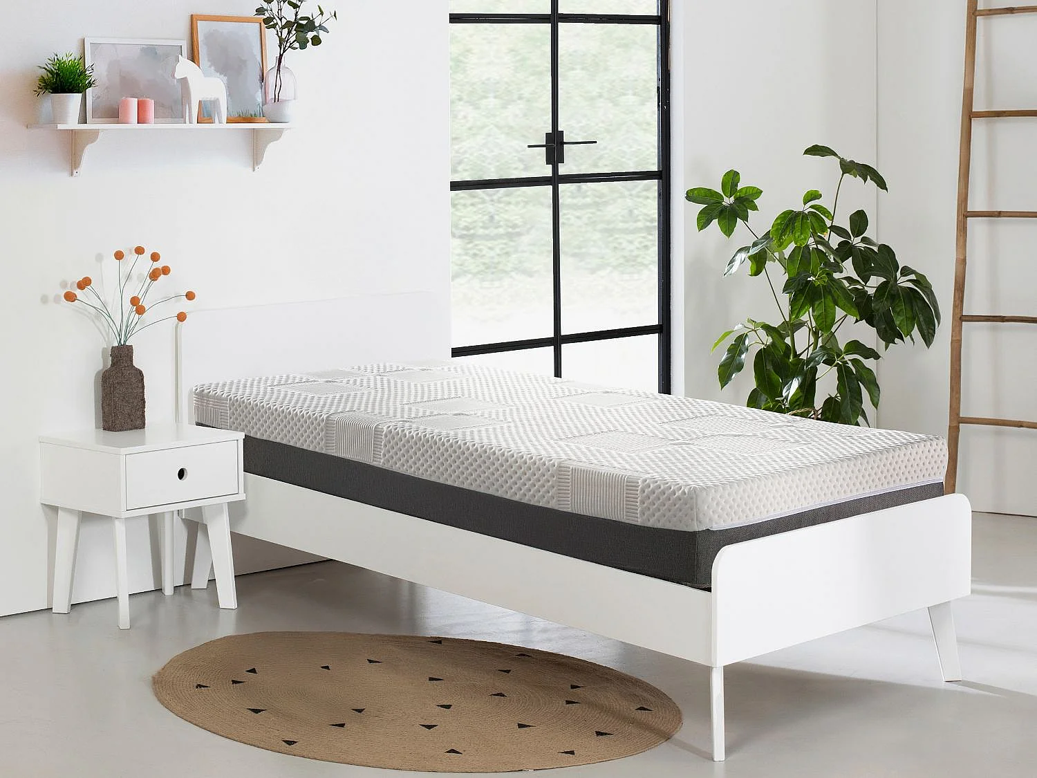 Matelas en mousse DORMISSIMO DRACO LATEX 80x160 Hauteur 20 cm - avec 2 cm de latex