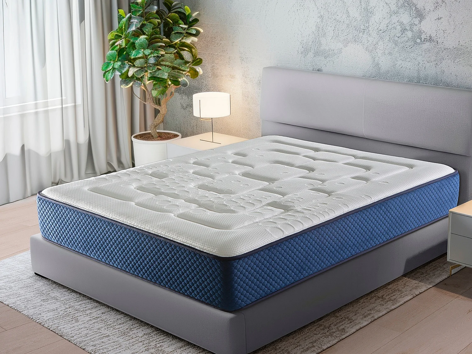 Matelas en mousse DORMISSIMO COLUMBATEX 140x190 Hauteur 25 cm - avec 2 cm de latex