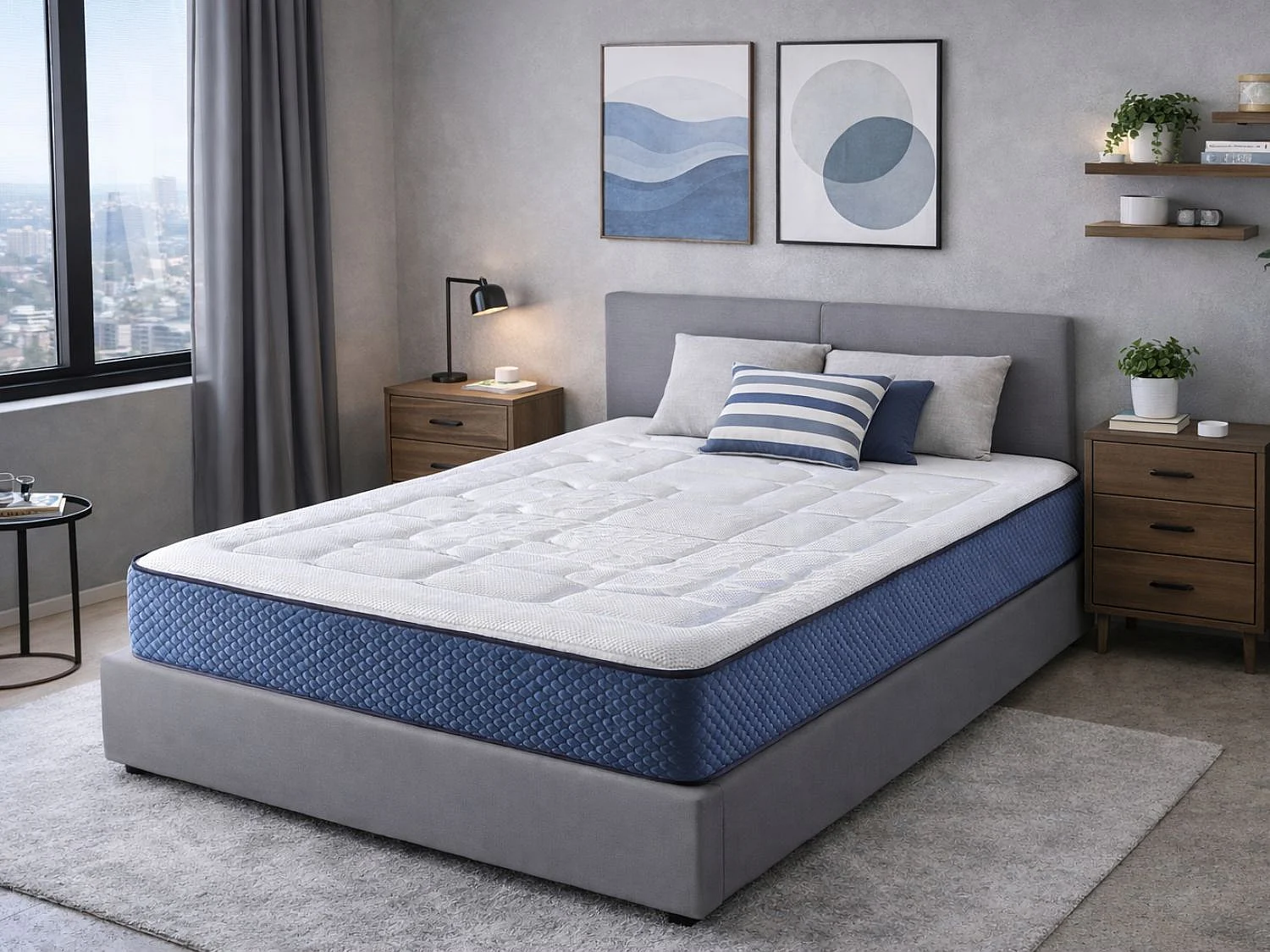 Matelas en mousse DORMISSIMO COLUMBATEX 120x200 Hauteur 25 cm - avec 2 cm de latex