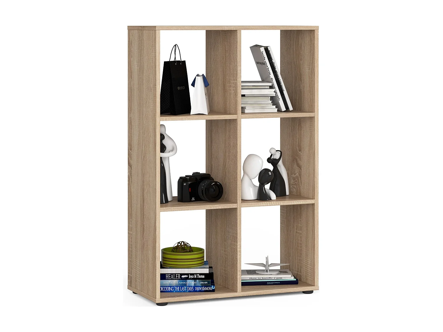 Étagère AKORD QUAD Chêne Sonoma 70,5 cm 6 étagères 70,5x33x109 cm