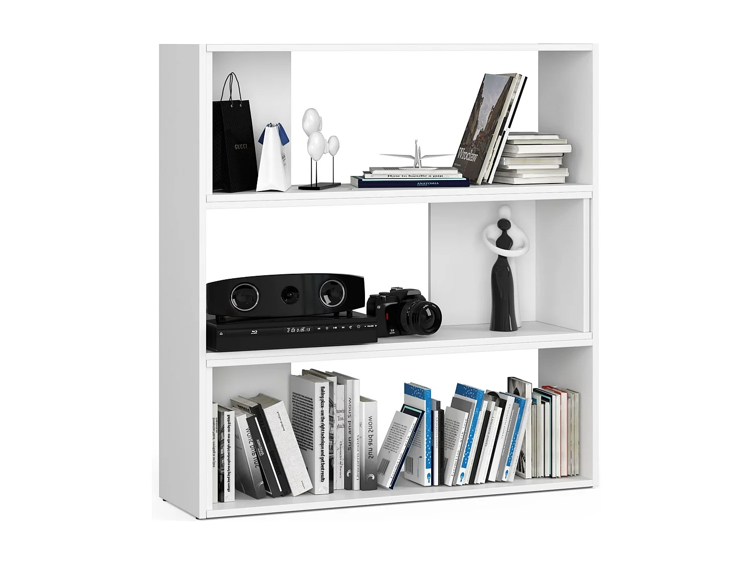 Verstelbare Mini Boekenkast TWIST - Wit