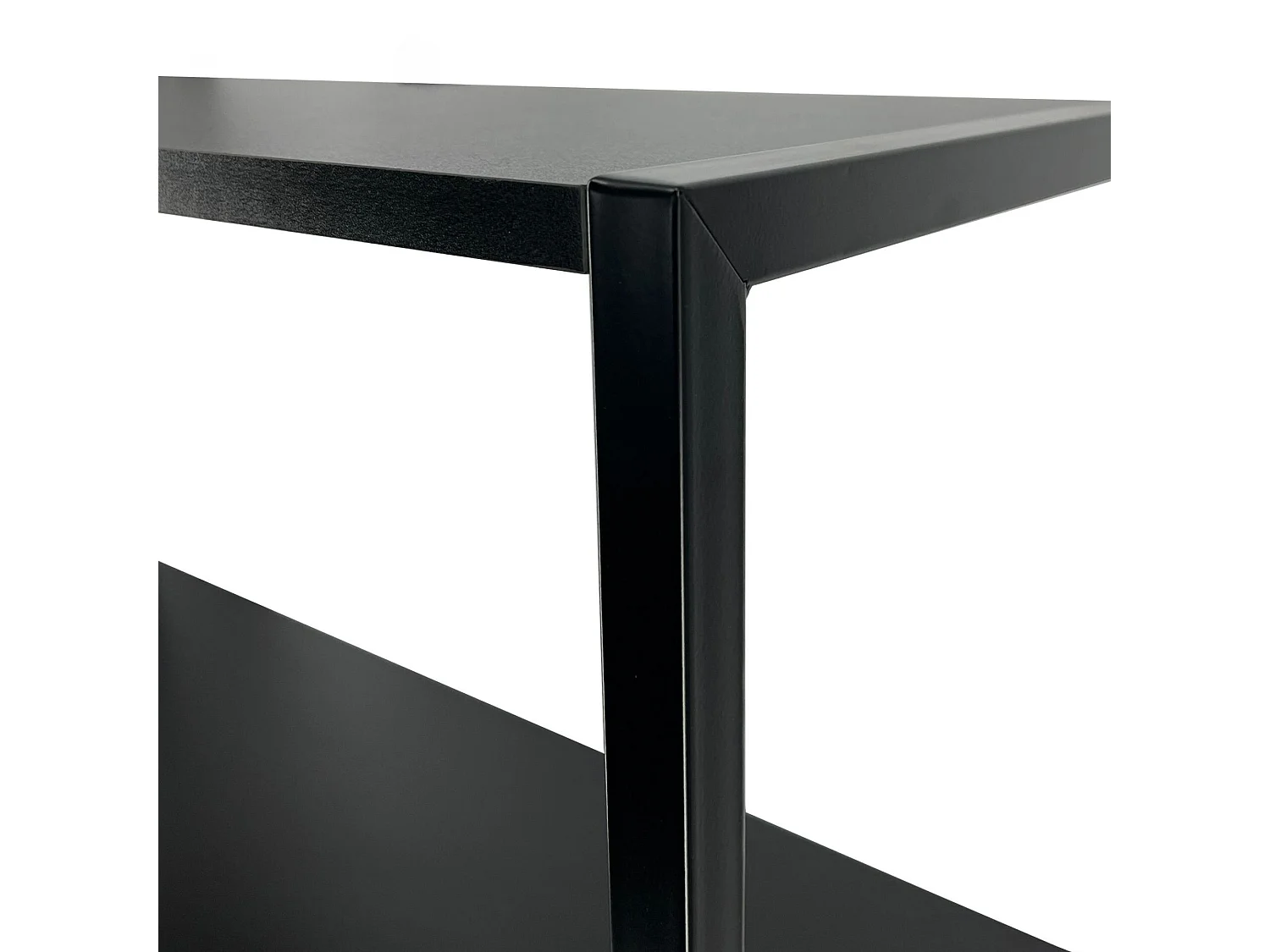 Étagère murale industrielle sur pied AKORD Noire 80 cm 6 étagères 80x32x192 cm