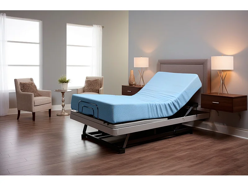 Matelas 90X200 MEDICAL- GÉRIATRIQUE Épaisseur 20 cm - Pour lit médicalisé et articulés - Mousse thérapeutique - Déhoussable et imperméable