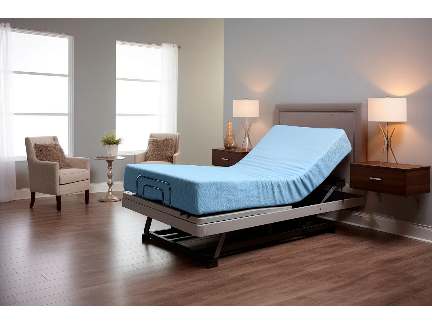 Matelas 90X200 MEDICAL- GÉRIATRIQUE Épaisseur 20 cm - Pour lit médicalisé et articulés - Mousse thérapeutique - Déhoussable et imperméable