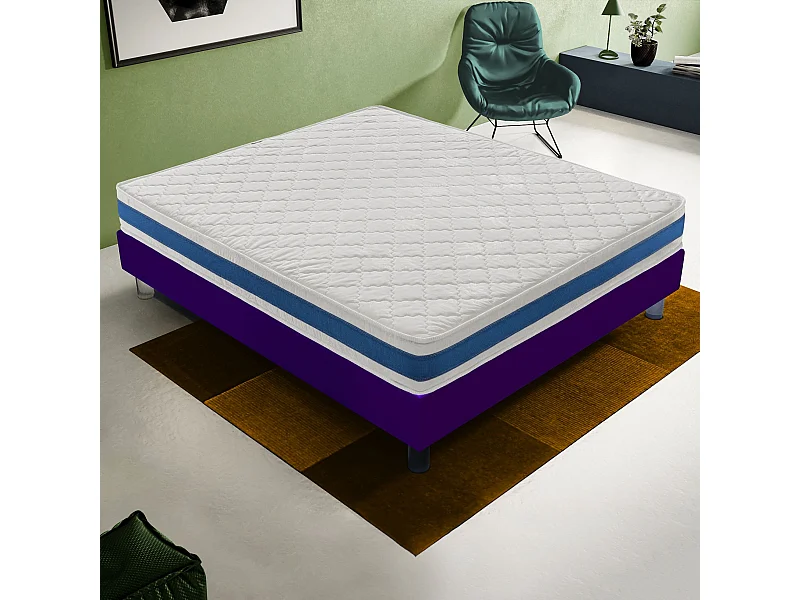 Matelas en mousse - réversible - 11 zones de confort – niveau de rigidité H4 80x190 cm