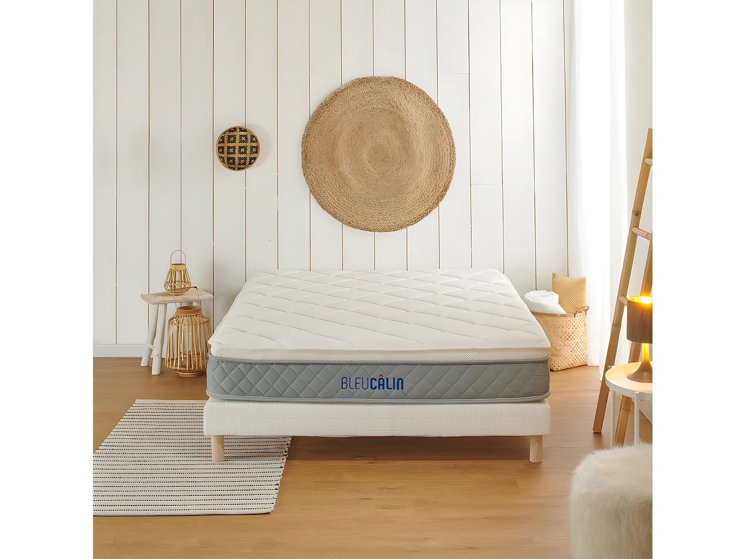 Matelas Mousse à mémoire de forme Le Confortable Premium - Tissu 3D mesh nid d'abeille - 26 cm d'épaisseur - 140x190cm