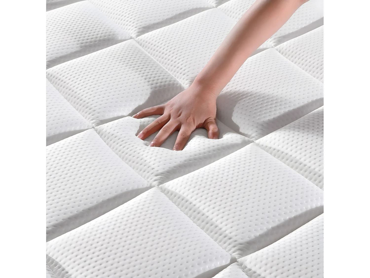 Matelas Mousse à mémoire de forme Le Confortable Premium - Tissu 3D mesh nid d'abeille - 26 cm d'épaisseur - 140x190cm
