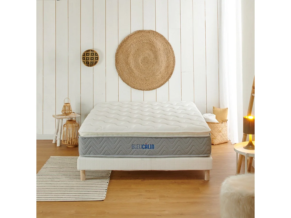 Matelas ressorts ensachés, mousse mémoire de forme et 7 zones de confort L'Ideal Premium - 180x200cm
