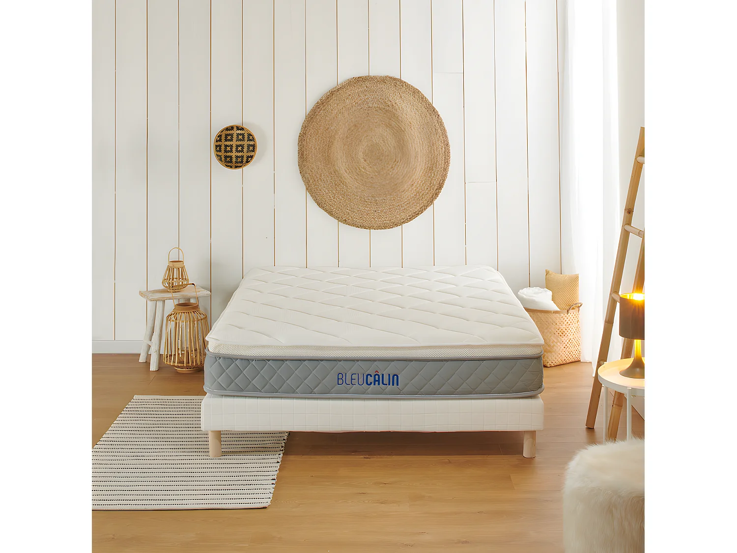 Matelas Mousse à mémoire de forme Le Confortable Premium - Tissu 3D mesh nid d'abeille - 26 cm d'épaisseur - 90x200cm