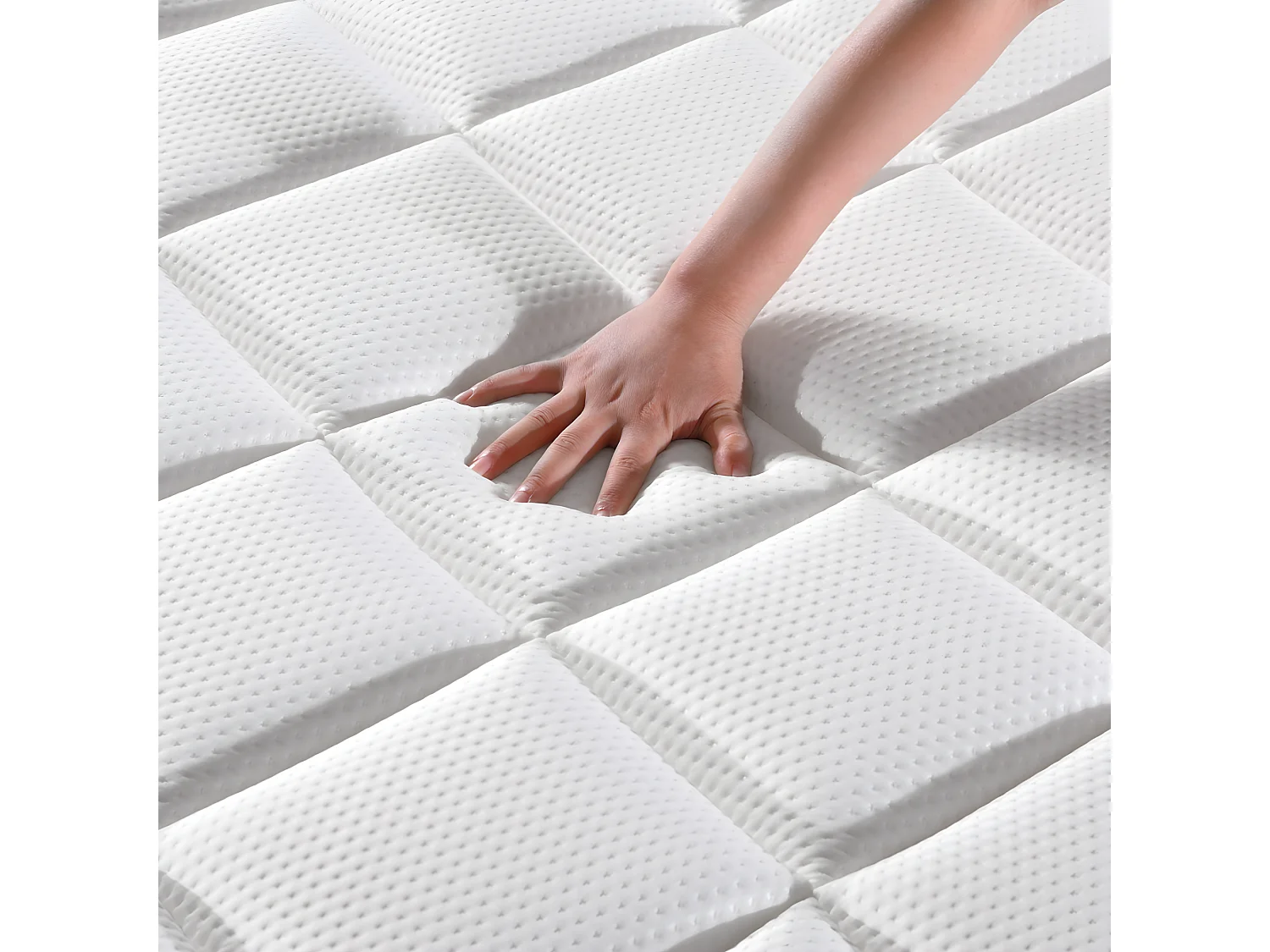 Matelas Mousse à mémoire de forme Le Confortable Premium - Tissu 3D mesh nid d'abeille - 26 cm d'épaisseur - 90x200cm