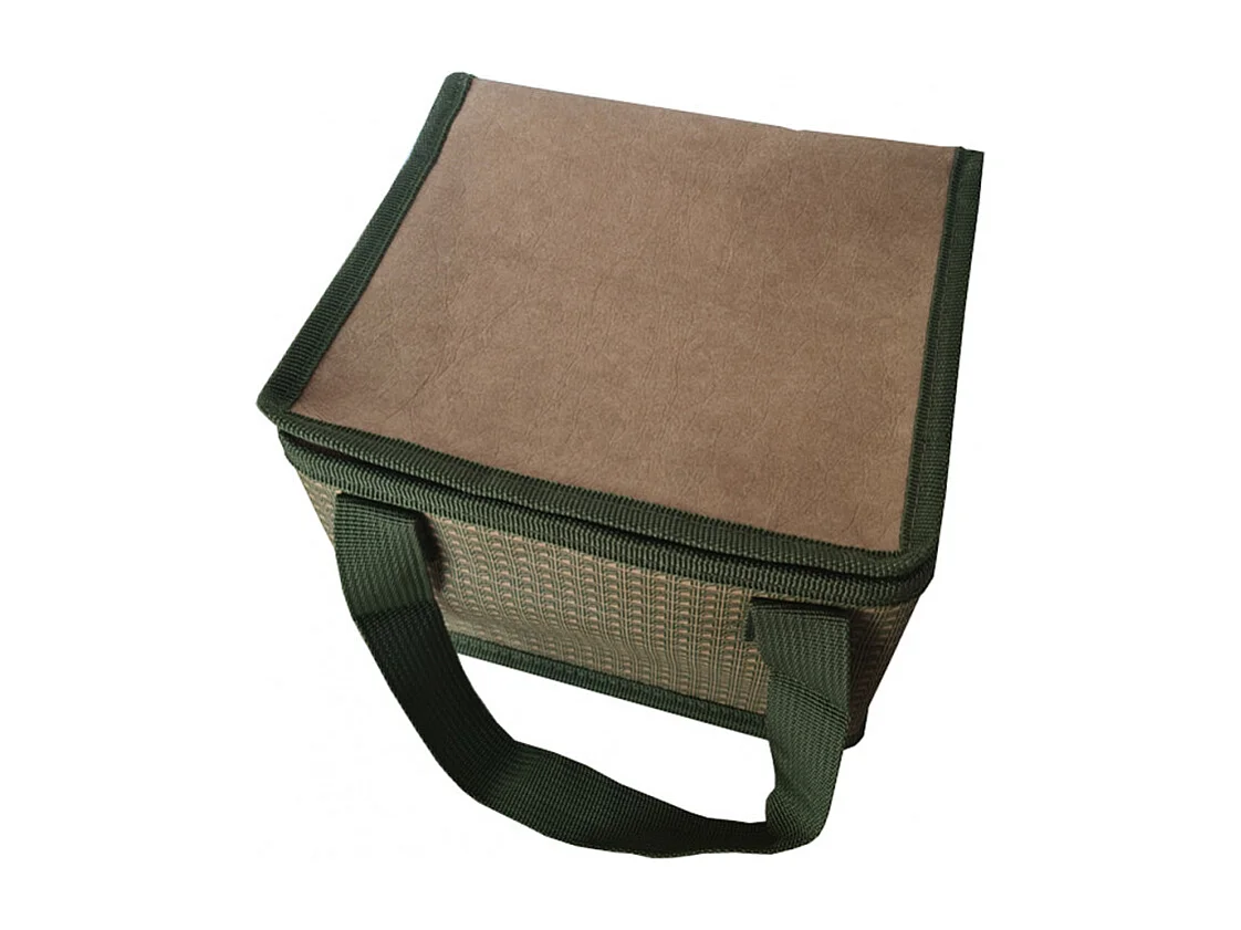 Sac pique-nique isotherme lunch midi kaki marron - BAGGY 8023